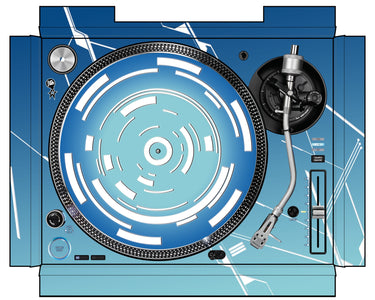 Pioneer DJ PLX 1000 Skin Constructor Blue